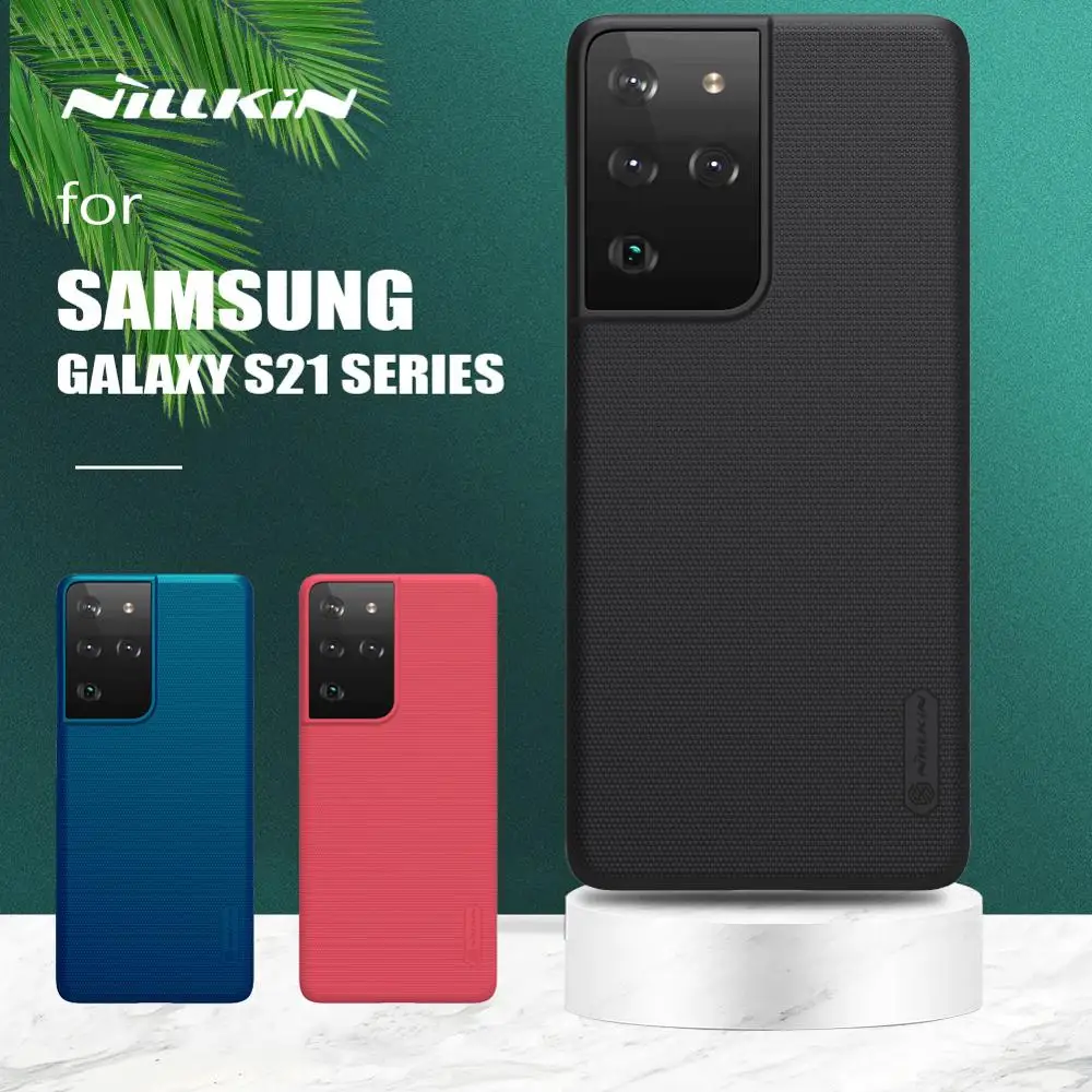 Za Samsung Galaxy S21 Ultra Primeru Nillkin Super Motnega Ščit Težko Ultra-Tanek Zadnji Pokrovček za Samsung Galaxy S21 S21 Plus Primeru 1