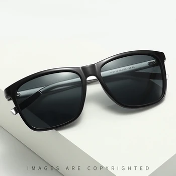 2020 Novi Ameriški UV400 sončna Očala za Moške Kovinski Okvir Očal je Retro Kvadratnih sončna očala Rjave Barve, na Prostem Buljiti 27067