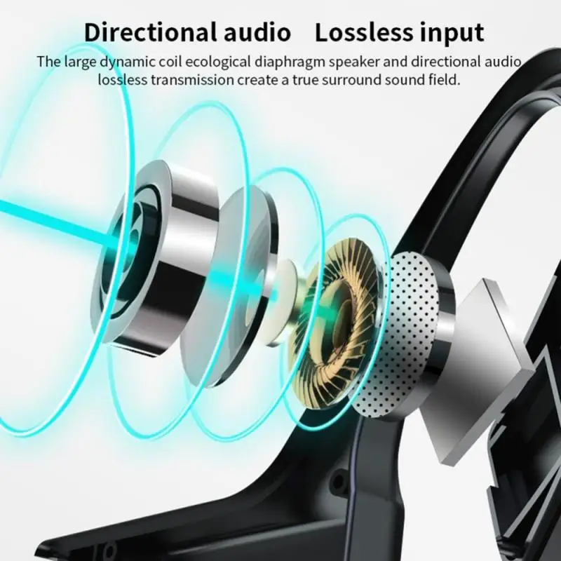 K08 TWS Brezžične Bluetooth Slušalke Glasbo, Slušalke Z Kostno Prevodnost Nepremočljiva Šport Čepkov na Prostem, Prostoročno, Slušalke 2