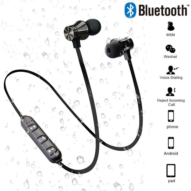 Bluetooth V4.2 Brezžične Stereo Slušalke Šport Nepremočljiva Čepkov Z Mikrofonom Slušalke Za iPhone X XS Max Samsung S8 S9 S10 Xiaomi9 1
