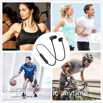Bluetooth V4.2 Brezžične Stereo Slušalke Šport Nepremočljiva Čepkov Z Mikrofonom Slušalke Za iPhone X XS Max Samsung S8 S9 S10 Xiaomi9 3