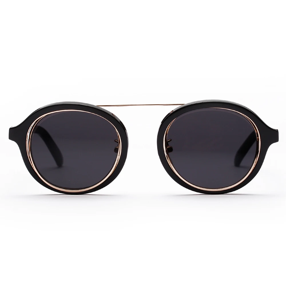 Peekaboo classic vintage okrogla sončna očala za moške blagovne znamke oblikovalci 2018 vijolična rumena črna pregleden sončna očala ženske retro 0