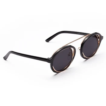 Peekaboo classic vintage okrogla sončna očala za moške blagovne znamke oblikovalci 2018 vijolična rumena črna pregleden sončna očala ženske retro 2