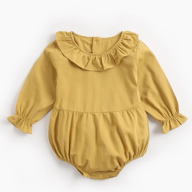 Baby Girl Obleke Telo Obleko Baby Bombaž Moda Obleko Baby Jumpsuits Baby Bodysuits Jesen Pomlad Novorojenčka Dekliška Oblačila 1