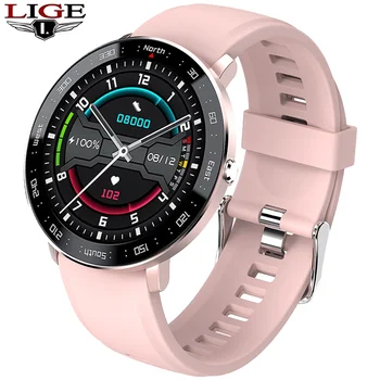 LIGE za Ženske Smartwatch IP67 Nepremočljiva Watch Fitnes Tracker Srčnega utripa Šport Moški Ženske Smartwatch za IOS Android + Box 5