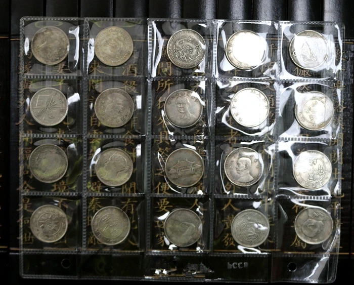 Sonce Zhongshan srebro, komplet 20 kosov, starine zbirateljstvo 0