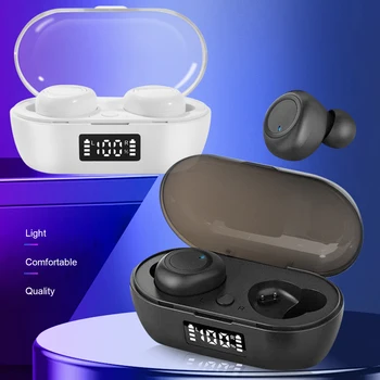 Brezžični Čepkov Bluetooth 5.1 TWS S100 slušalke za Samsung Xiaomi Huawei pametni Telefon 3D Glasbe Športe Z Dvojnim Mikrofonom 1