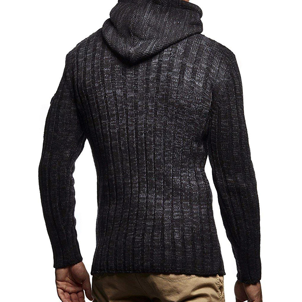 Moški pulover Nove Jesensko Zimske 2020 EU Velikost Moda za Moške Vrv Hoodie Priložnostne Slim Plesti Pulover 2