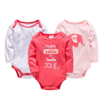 2019 Padec Newborn Baby Dekleta, Obleka, Jumpsuits 3PCS Jeseni Infantil Dekleta Onesies Srčkan Risanka Malčka Skakalec roupas bebe da 5