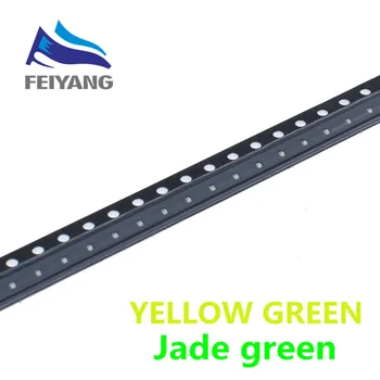 1000pcs 0402 1005 SMD LED zelena/rdeča/modra/bela/rumena Površinski SMT LED Diode Žarnice 0