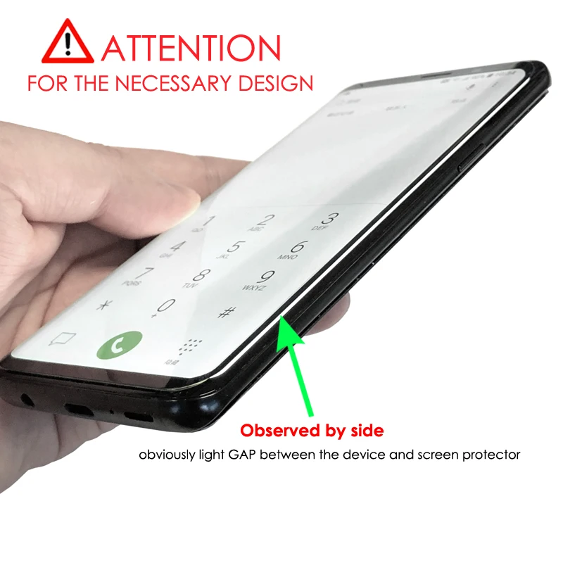 Akcoo S9 stekla zaščitnik zaslon full lepilo lepilo za Samsung Galaxy S9 Plus kaljeno steklo screen protector primeru prijazno film 4