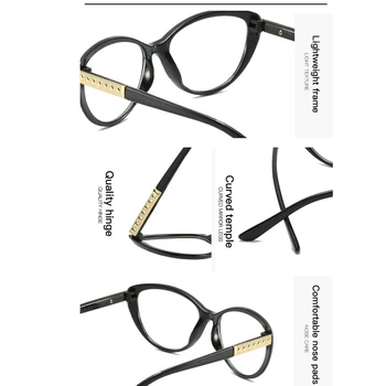Retro CatEyes Očal Okvir Blagovne Znamke Letnik Ženske Moški Optični Jasno Očala Za Kratkovidnost Očal Okvir Očal Očala 5