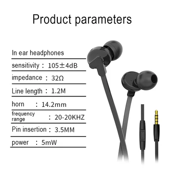 Vroče 3,5 mm Ušesu, Slušalka, Slušalke Univerzalno Bas V Ear Slušalke Slušalke Za Xiaomi Huawei Samsung iPhone 6 6S 5 S Plus 28617
