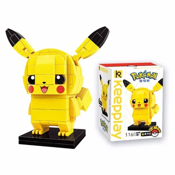 TOMY Pokémon gradnik, igrače, risanke gradnik skupščine Pikachu Squirtle Blastoise Eevee dejanje slika modela otrok darilo 1