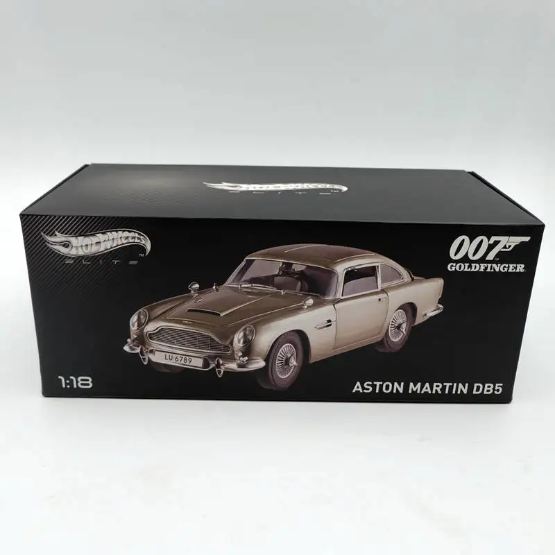 HotWheels 1:18 Diecast Avto Model Edition Aston-Martins DB5 Goldfinger 007 JAME Obveznice BLY20 Zbirka vozila z Original Škatlo 2