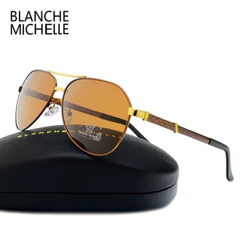 Visoka Kakovost Pilotni Polarizirana sončna Očala Moških UV400 Vožnjo sončna Očala Mens Letnik Sunglass Človek 2020 okulary oculos Z Box 28824