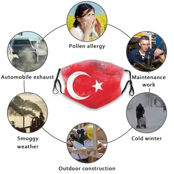 Maska Turčija Zastavo Turčija Zastave Nacionalni Islam Polmeseca Kulturo Naroda Koncept Demokracije Turški Državi Muslimanska Domoljubja 1