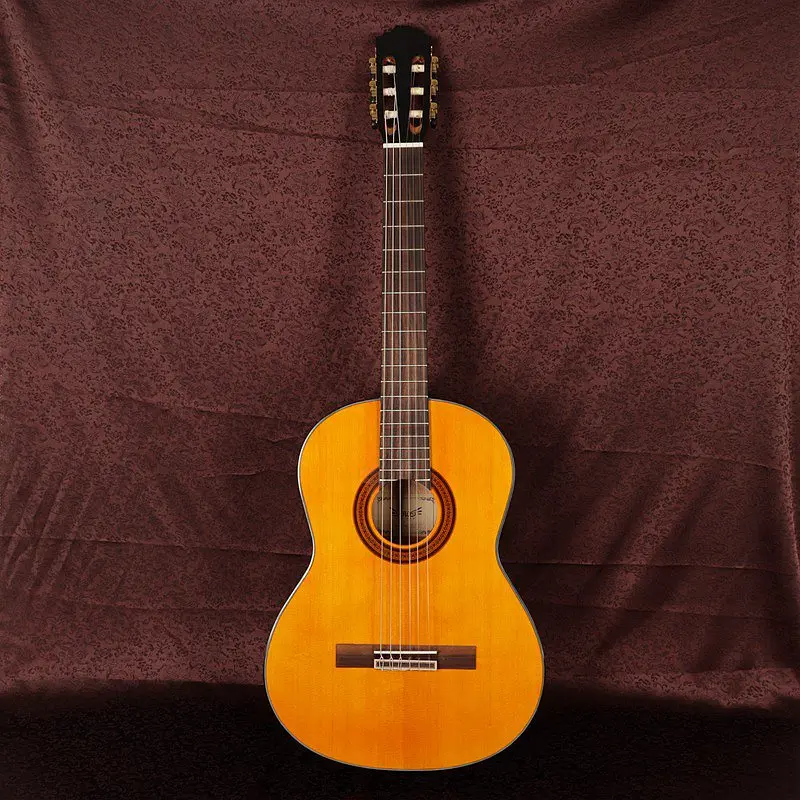 Rumena barva smrekovega masivnega lesa vrh klasična kitara 39 palčni visokega sijaja polni velikosti design z EQ sprejemnik funkcijo 5