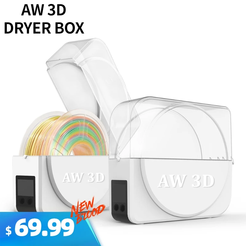 AW 3D, Najnovejše 3D Tiskanje Žarilno Sušenje Polje skladiščenje Imetnik polje-fit sušnih PLA/SVILENE Nitke pralni Najboljši 3d tiskanje partner. 2
