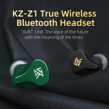 KZ Z1 TWS Pravi Brezžični Bluetooth v5.0 Slušalke z Dvojno magnetno Dinamično Igro Čepkov Touch Kontrole šumov Športne Slušalke 30200