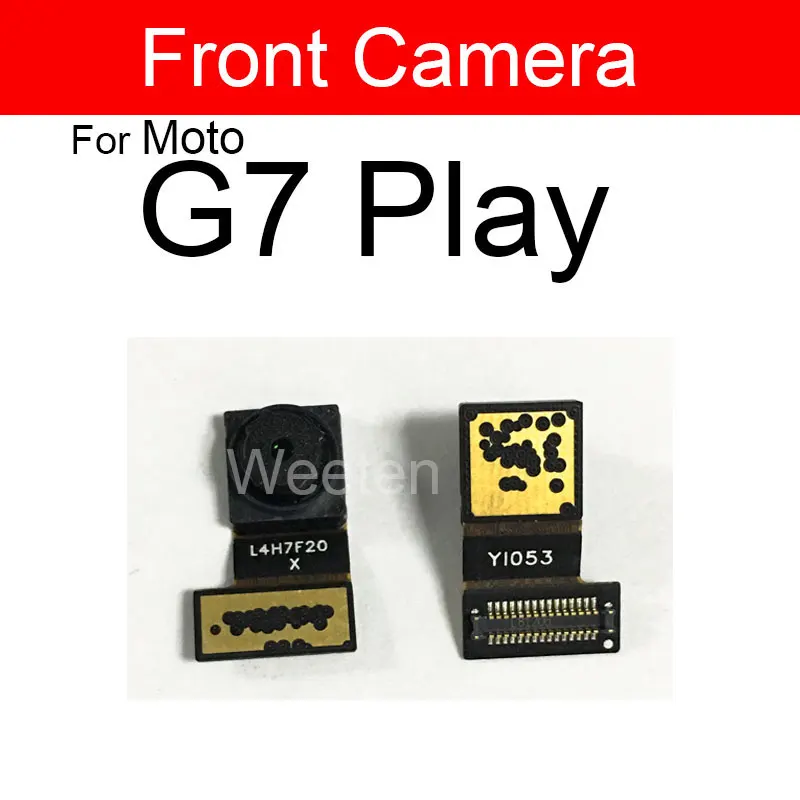 Zadaj Glavni Kameri Za Motorola Moto G7 Igrajo Plus Moč Spredaj Sooča Kamero Modul Flex Ploski Kabel Zamenjava Rezervnih Delov 3