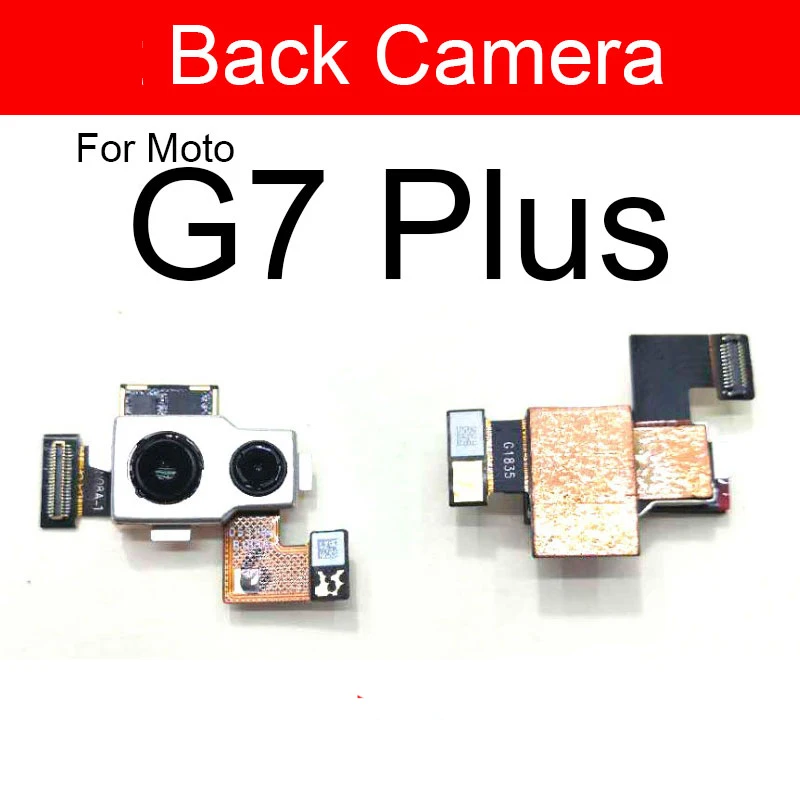 Zadaj Glavni Kameri Za Motorola Moto G7 Igrajo Plus Moč Spredaj Sooča Kamero Modul Flex Ploski Kabel Zamenjava Rezervnih Delov 5
