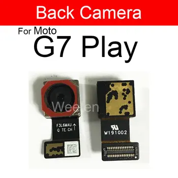 Zadaj Glavni Kameri Za Motorola Moto G7 Igrajo Plus Moč Spredaj Sooča Kamero Modul Flex Ploski Kabel Zamenjava Rezervnih Delov 0