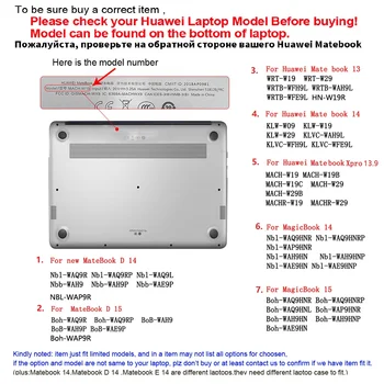 Ohišje Za Huawei Honor MagicBook 14 Čast MagicBook 15 Laptop Primeru Kritje Za Novo MateBook D14 / MateBook D15 Za MateBook 13 14 31112