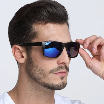 Dokly modre leče, sončna očala moških Odsevni Premaz Kvadratnih sončne Očala za moške blagovne Znamke Oblikovalec Oculos De Sol UV400 31222