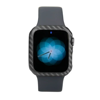 Zaščitni ovitek Za Apple Gledati Serije 5 4 40 mm 44 Resnično Ogljikovih Vlaken Watch Cover Za Apple iWatch Serije 4 5 Okvir Ohišje 31451