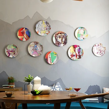 Novi Picasso Znanih Oljna slika, Dekorativne Plošče španski Povzetek Steni Visi Obrti Jed Domov/hotel Dekor Trgovina 8 Inch 2