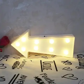 VROČE PRODAJE 3D Puščice led nočna lučka Za Stranke Božič Dnevna Soba Valentinovo Otrok Spalnica Dekoracijo brezplačna dostava 31790
