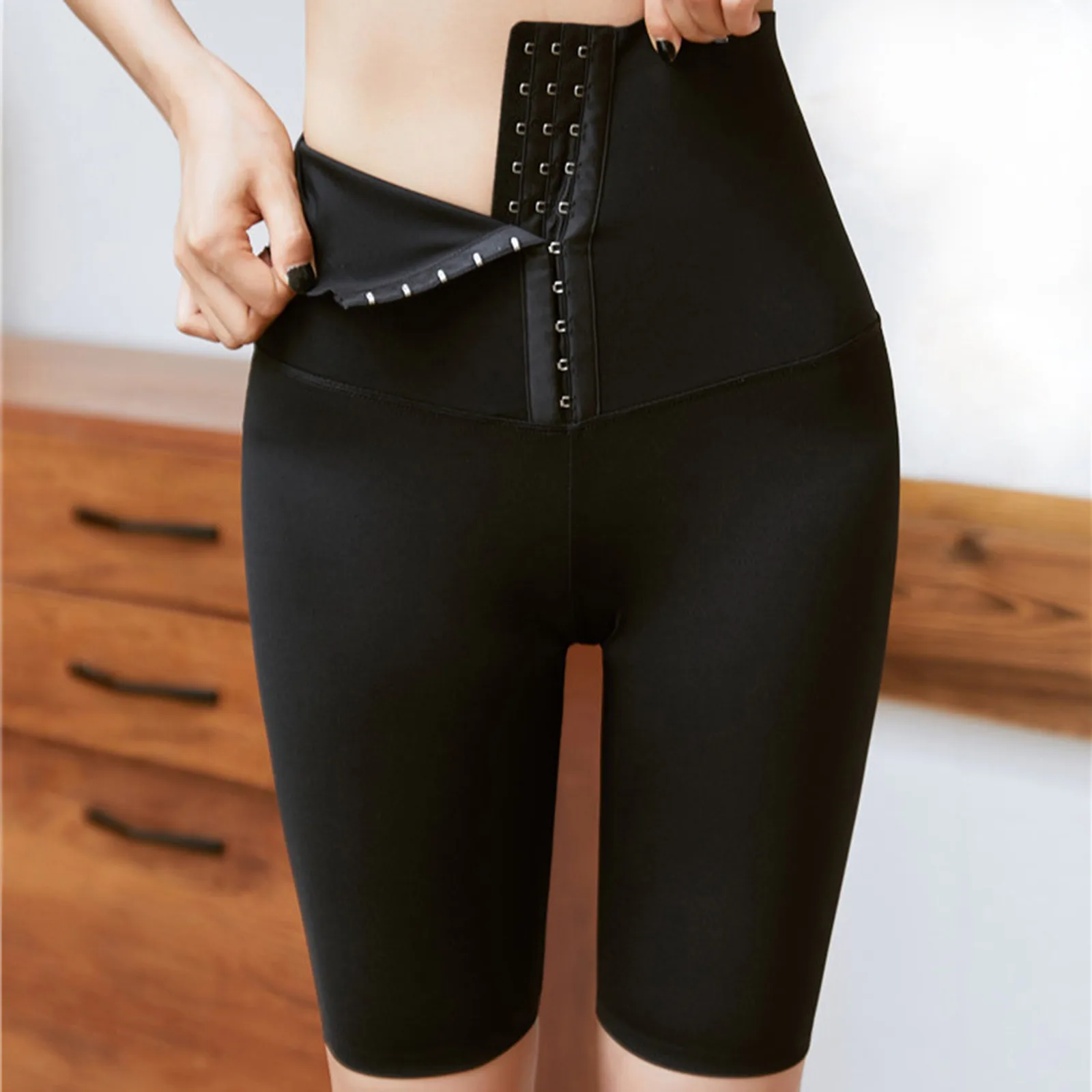 2020 Fitnes hlače ženske korzet hip dvigalo poporodno oblikovanje Hlače visoko pasu nogavice Push Up Teče Ženske Telovadnici Fitnes Legging 5