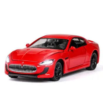 Vroče 1:32 obsega kolesa diecast šport avto kovinski model svetlobe, zvoka, Maserati Gran Turismo GT potegnite bakc vozila zlitine igrača zbirka 3207