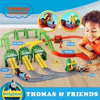 Original Thomas Električni Vlak Igrače, Plastične Železniške Izgradnjo Skladbo Avto Igrača Za Otroke, Zbiranje Vlak, Thomas in Prijatelji DNR41 5