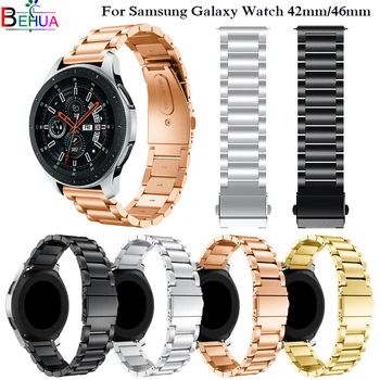 Luksuzni iz Nerjavečega Jekla Watchband Zamenjava Pasu Za Samsung Galaxy Watch 42mm/46mm watchband samsung s3 s2 obmejni pas 32822