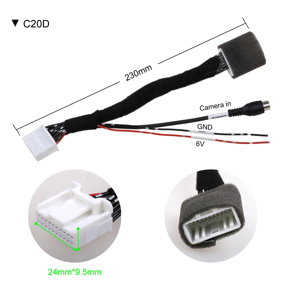 SINOSMART C05D/C20D PIN povezovalni Kabel za za Toyota OEM Monitor Avensis Camry Corolla Prius RAV4, ne da bi Poškodovali Žice 1