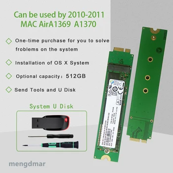 Novo 512GB SSD TRDI DISK HDD Za ZRAK 2010 2011 A1369 A1370 MC503 MC505 MC506 MC965 MC966 MC968 MC969 512G Pogon ssd 0