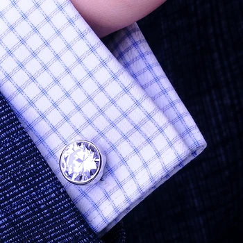 KFLK majica zapestne gumbe za moški ženska modna blagovna Znamka, ki s Kristalno manšetni poročno Darilo Gumbi Visoke Kakovosti gostov 3490