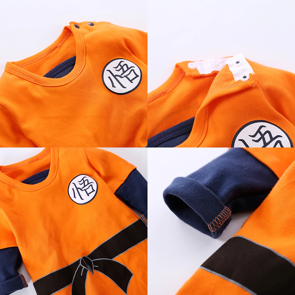 Anime Noša Newborn Baby Boy Oblačila Novo Rojen Oblačila Za Malčke Romper Onesie Jumpsuit Pižamo Obleko Babygrow Otrok Skokih 3