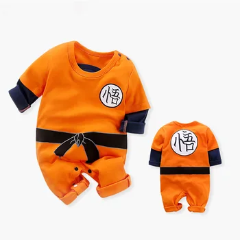 Anime Noša Newborn Baby Boy Oblačila Novo Rojen Oblačila Za Malčke Romper Onesie Jumpsuit Pižamo Obleko Babygrow Otrok Skokih 34928