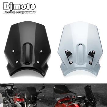 BJMOTO Motocikel vetrobransko steklo Vetrobransko steklo Zaslona Veter Ščit z Montažno Držalo Nosilec Za Honda CB1000R 2018-2019 CB650R 2019 5
