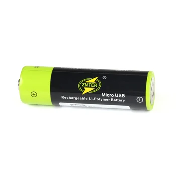 Original ZNTER 4pcs 1,5 V AA 1700mAh Baterija za Polnjenje USB Polnjenje Litij-Baterry Napolnjena Z Micro USB Kabel Padec ladijskega prometa 4