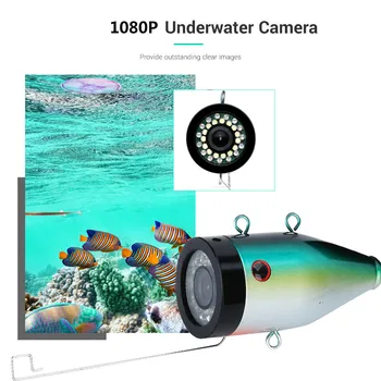 7inch 15M/30 M 1080P Dvojno žarnico, Ribe Finder Podvodni Ribolov Camera15pcs Bela Led+15pcs Infrardeča Lučka Kamera Za Ribolov na Ledu 2