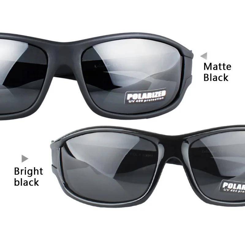 Glitztxunk 2020 Novo Črno Polarizirana sončna Očala Moški Šport sončna Očala UV400 Prostem Vožnje Ribiška Očala Modni Očala 4