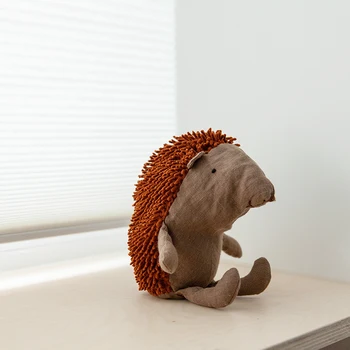 Lep Mini jež Pliš Plišaste Živali, igrače Srčkan Ročno Mini Živalski Mehko Krpo Lutka Nordijska Opremo Doma 1