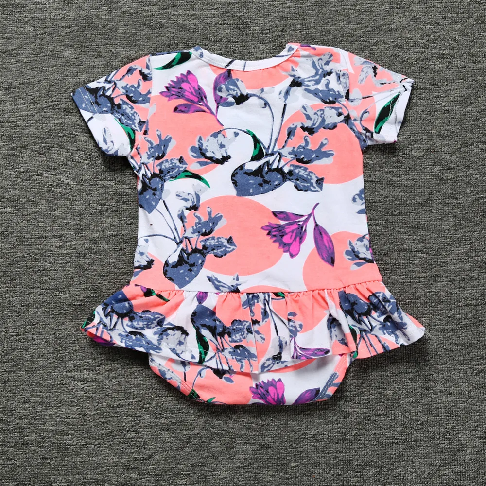 2020 Poletje, Dekleta Obleke Cvet Novorojenčkov Otroška Oblačila Baby Kombinezoni iztrgana Oblačila Cvetlični Kombinezon Roupas Bebes SR261 2
