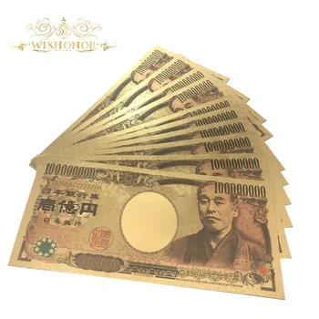 10pcs/veliko G358A777 Najboljša Cena Za Barvno Japonska Zlato Bankovec za Sto Milijonov Jenov Bankovcev Ponarejenih papirnati Denar Za Zbiranje 36382