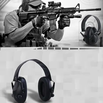 Vojaško Taktično Earmuff Zmanjšanje Hrupa, Lov, Streljanje Slušalke Proti hrupu Uho Zagovornikov Sluha 4