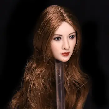 Na Zalogi 1/6 Obsega Feamle Slika Opremo Azijskih Beauty Star Ada Glavo Skulptura Vklesan Sončenje Kožo Model za 12